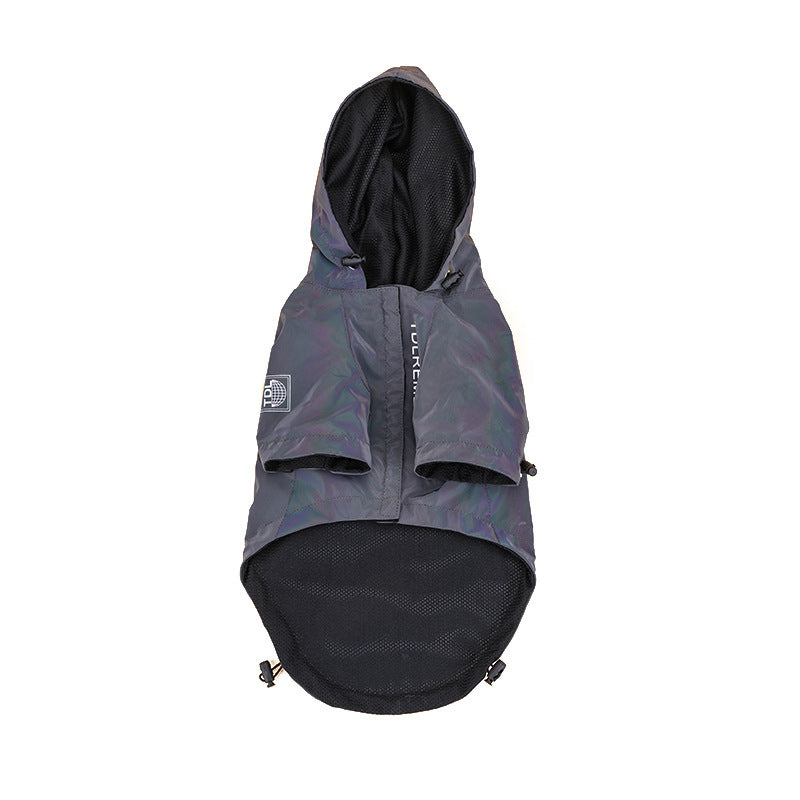 Pet Rainproof Hooded Jacket Waterproof Coat for Small and Medium Dogs