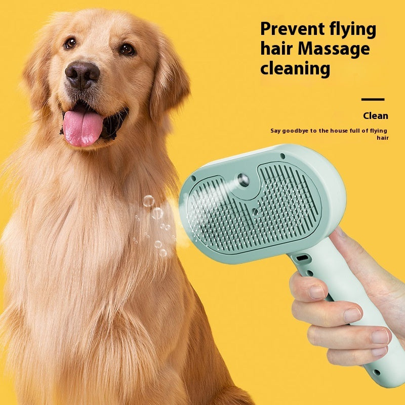 Pet Spray Hair Comb Dematting and Grooming Tool with Water Mist for Cats and Dogs