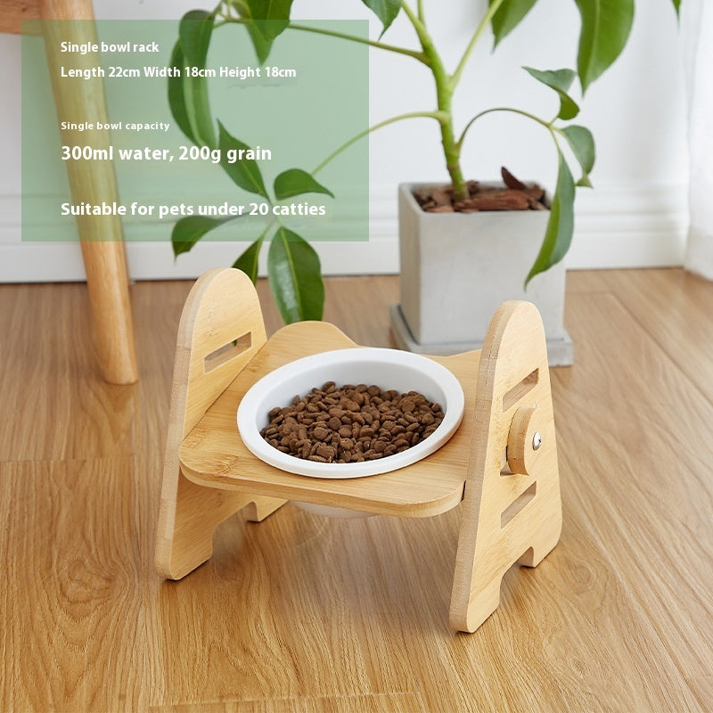 Oblique Mouth Pet Cervical Spine Protection Cat Dog Drinking Bowl