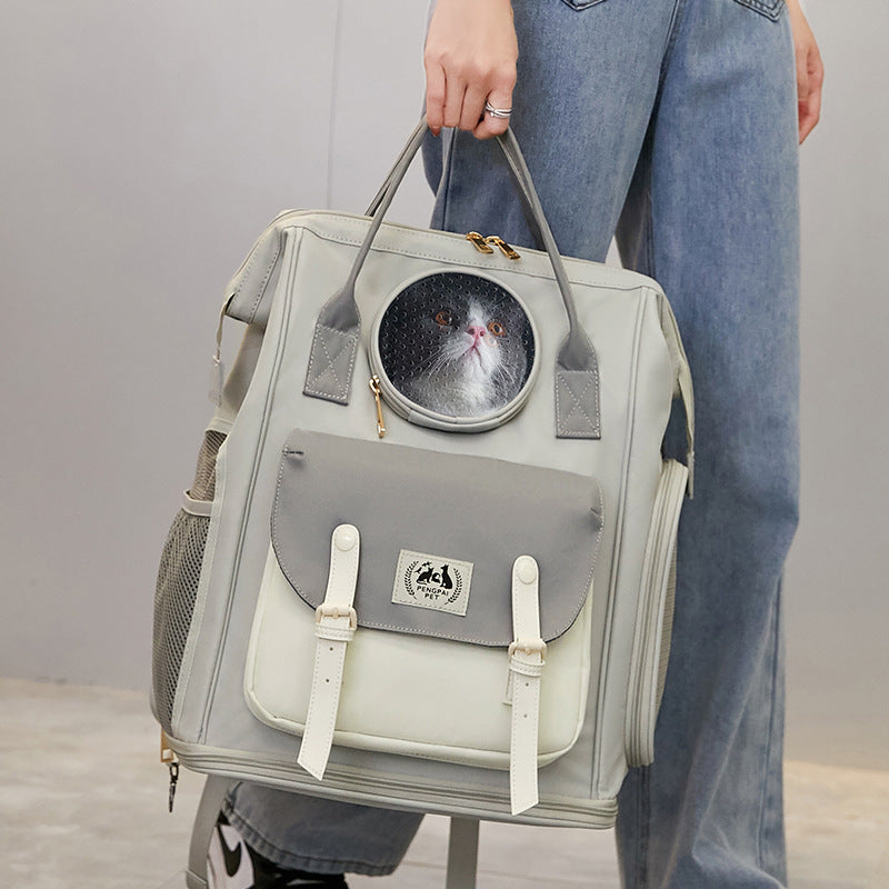 Large Capacity Breathable Portable Pet Backpack for Cats