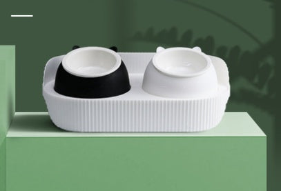 Ceramic Pet Food Bowl Ergonomic Design Cervical Spine Protection