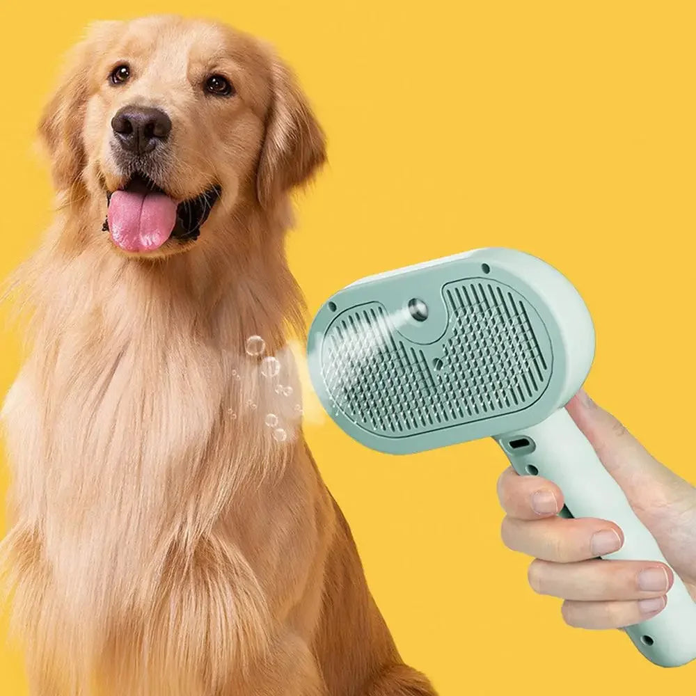 Pet Spray Hair Comb Dematting and Grooming Tool with Water Mist for Cats and Dogs