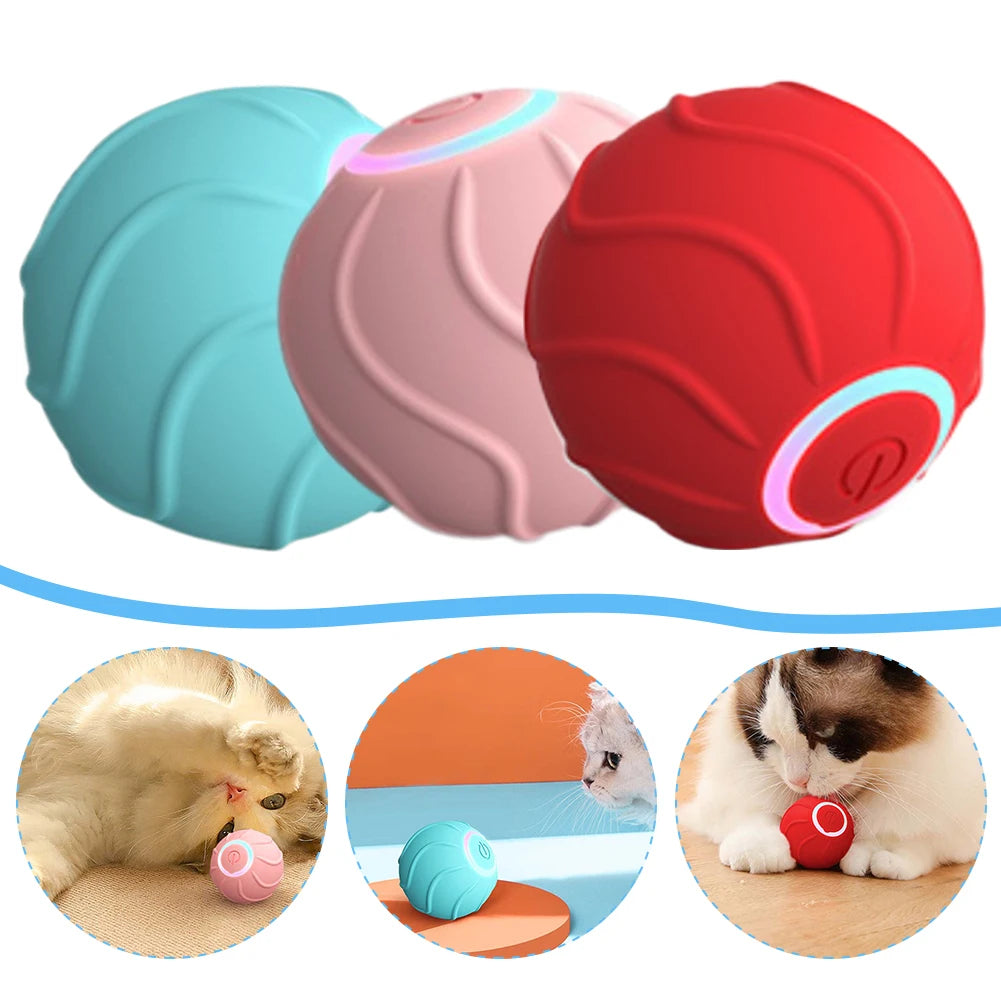 Smart Pet Rolling Ball Interactive Automatic USB Bouncing Toy