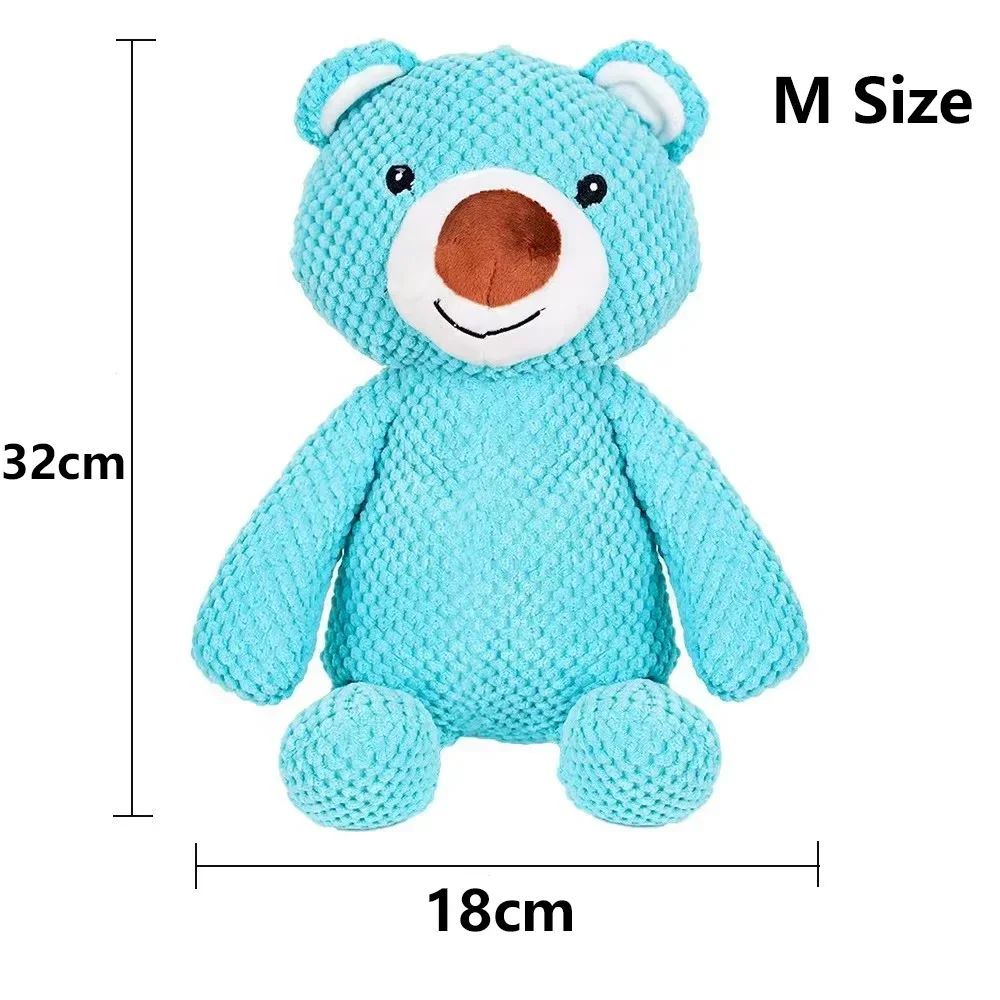 Large Plush Pet Toy Squeaky Animal Shape Chew Dental Accessory