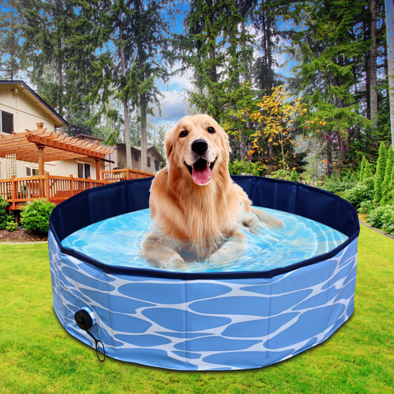 Foldable Pet Bathing Pool Collapsible Tub for Dogs, Cats, and Kids
