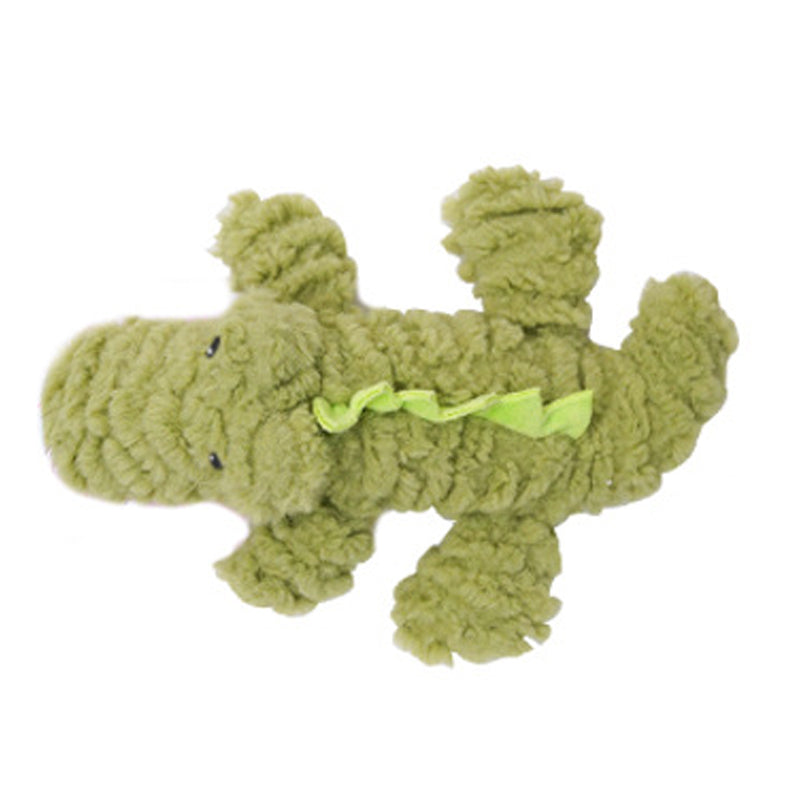 Plush Pet Toy Animal Shape Bite Resistant Squeaky Training Accessory