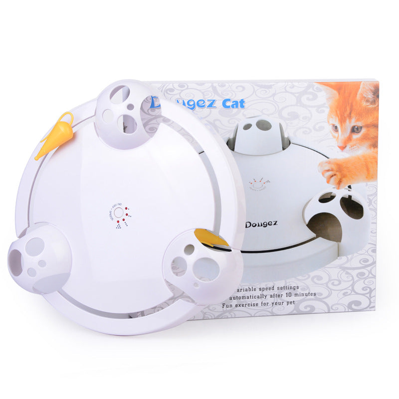 Electric Cat Turntable Toy Automatic Wheel for Interactive Mouse Chasing