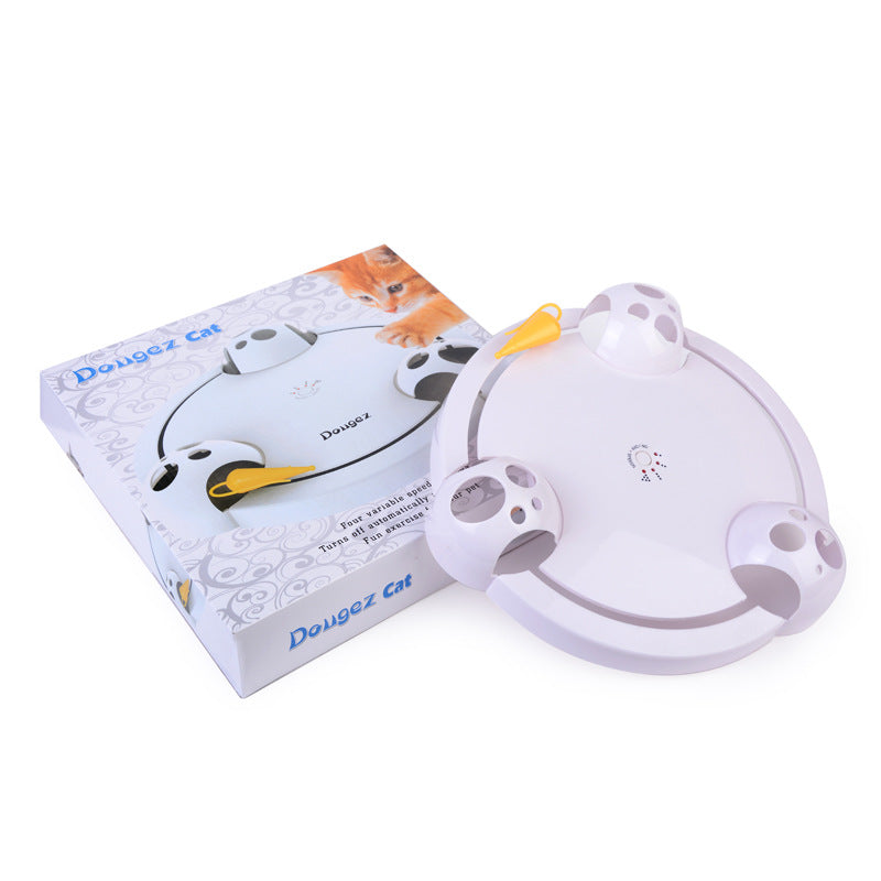Electric Cat Turntable Toy Automatic Wheel for Interactive Mouse Chasing
