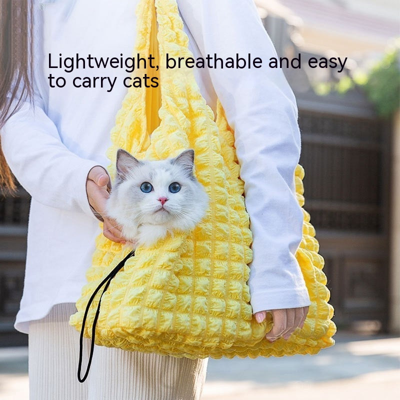 Animal-Shaped Pet Backpack Off-Shoulder Portable Bag for Cats and Dogs
