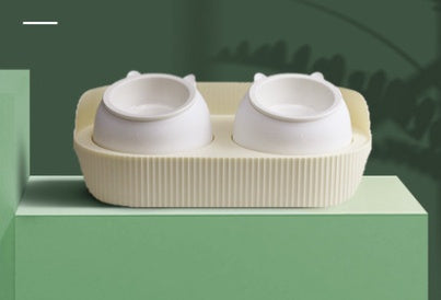 Ceramic Pet Food Bowl Ergonomic Design Cervical Spine Protection