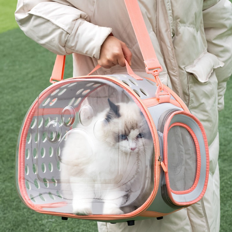 Transparent Pet Space Capsule Backpack Carrier for Cats