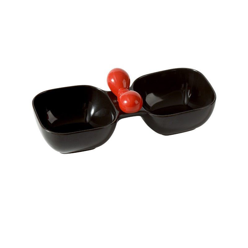 Ceramic Pet Bowl Dual Set Food and Water Bowl for Pets