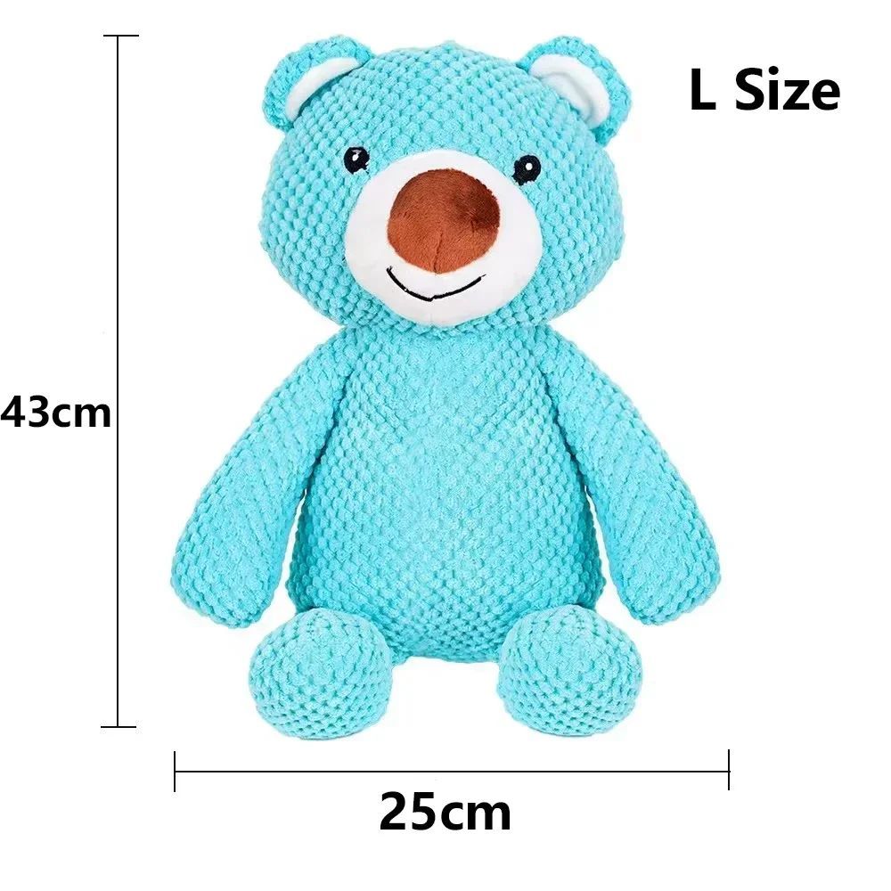 Large Plush Pet Toy Squeaky Animal Shape Chew Dental Accessory