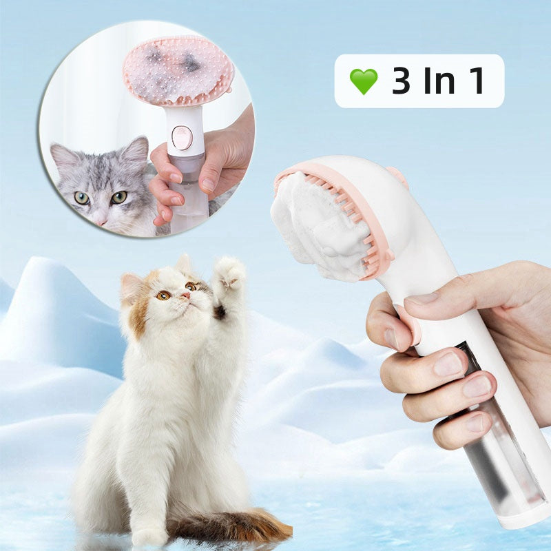 3-in-1 Pet Steam Brush Adjustable Wash-Free Comb for Hair Removal and Grooming