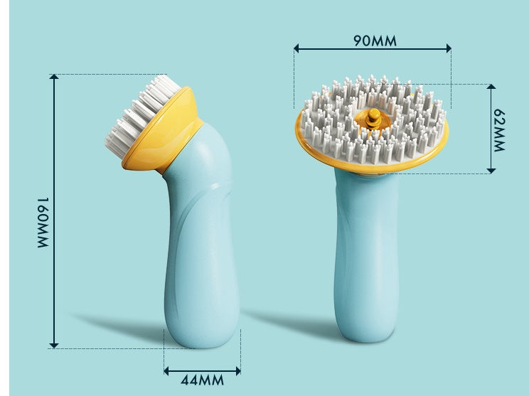 Handheld Pet Bath Brush Grooming and Cleaning Tool for Dogs