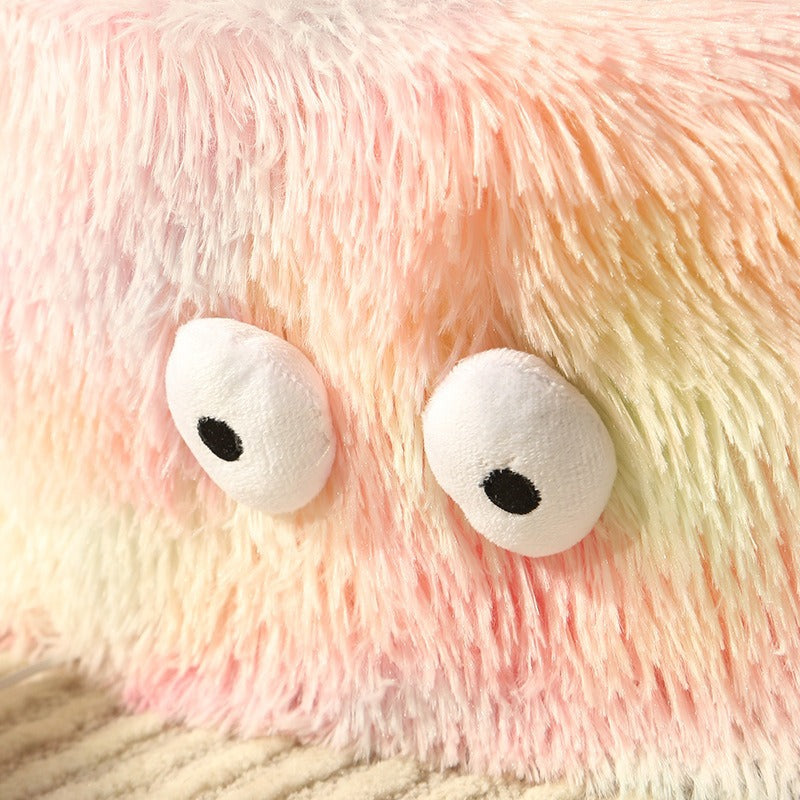 Winter Warm Pet Bed Cute Round Monster Nest Soft Sleeping Mat