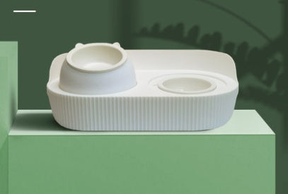 Ceramic Pet Food Bowl Ergonomic Design Cervical Spine Protection