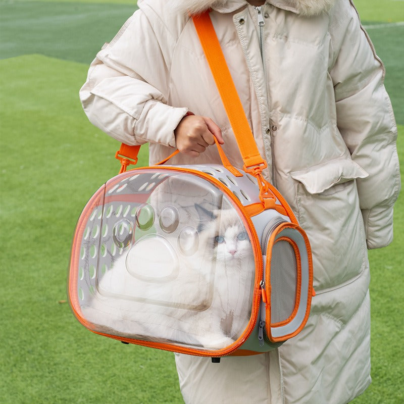 Transparent Pet Space Capsule Backpack Carrier for Cats