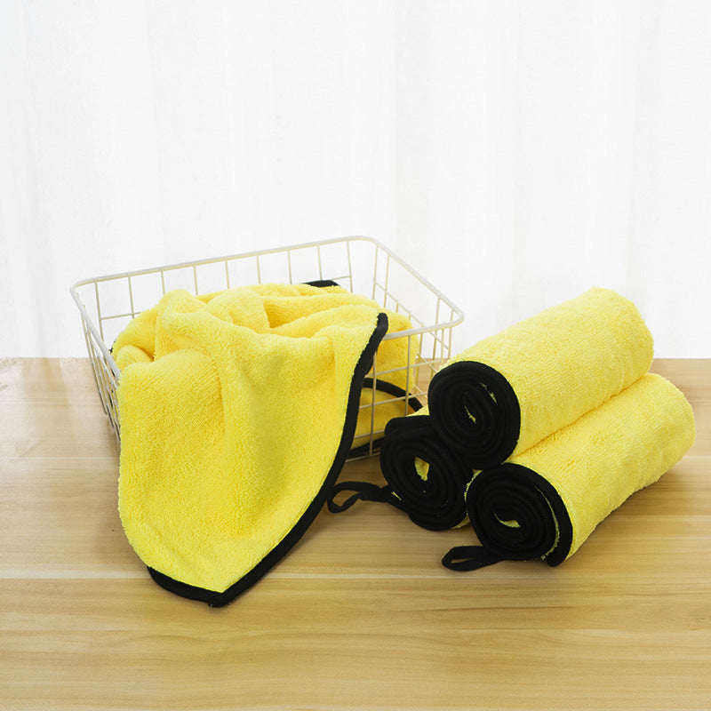 Super Absorbent Quick-Drying Microfiber Pet Towel Soft Bath Robe for Dogs and Cats