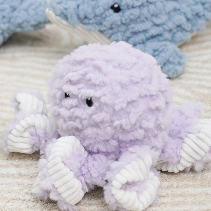Plush Pet Toy Animal Shape Bite Resistant Squeaky Training Accessory