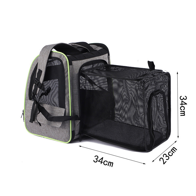 Outdoor Portable Breathable Backpack Large Capacity Pet Handbag