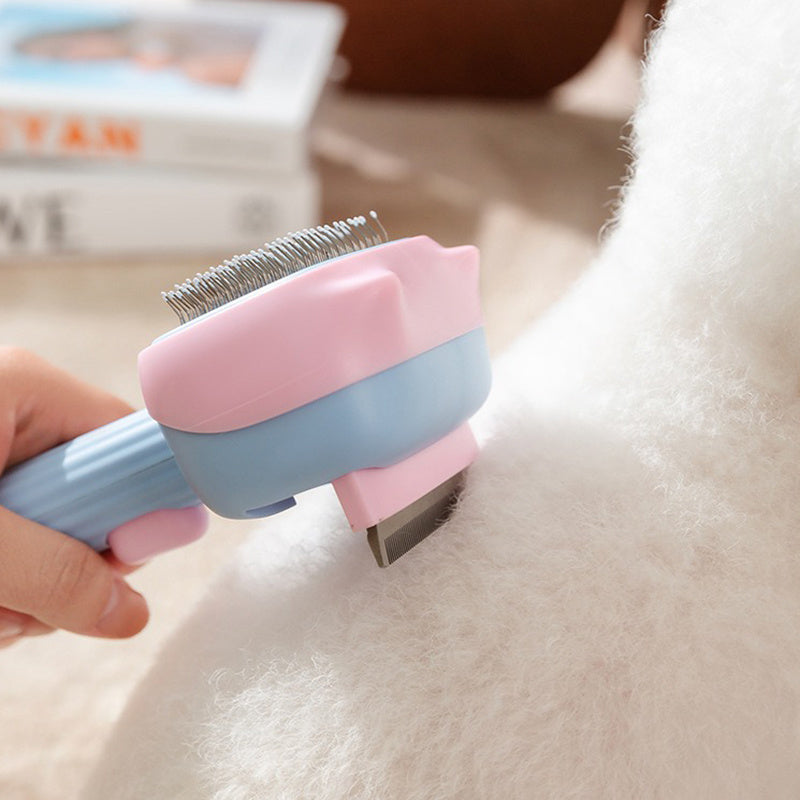 Pet Deshedding Grooming Brush for Dogs and Cats Reduces Shedding for Short and Long Hair Breeds
