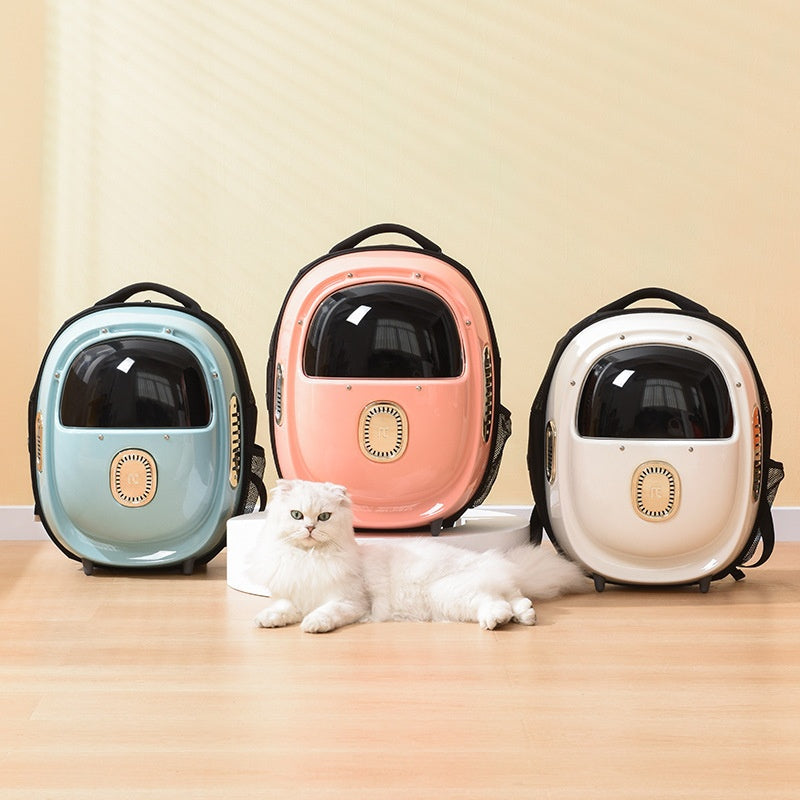 Pet Backpack with Half-Window Heating and Temperature Control Astronaut Bag