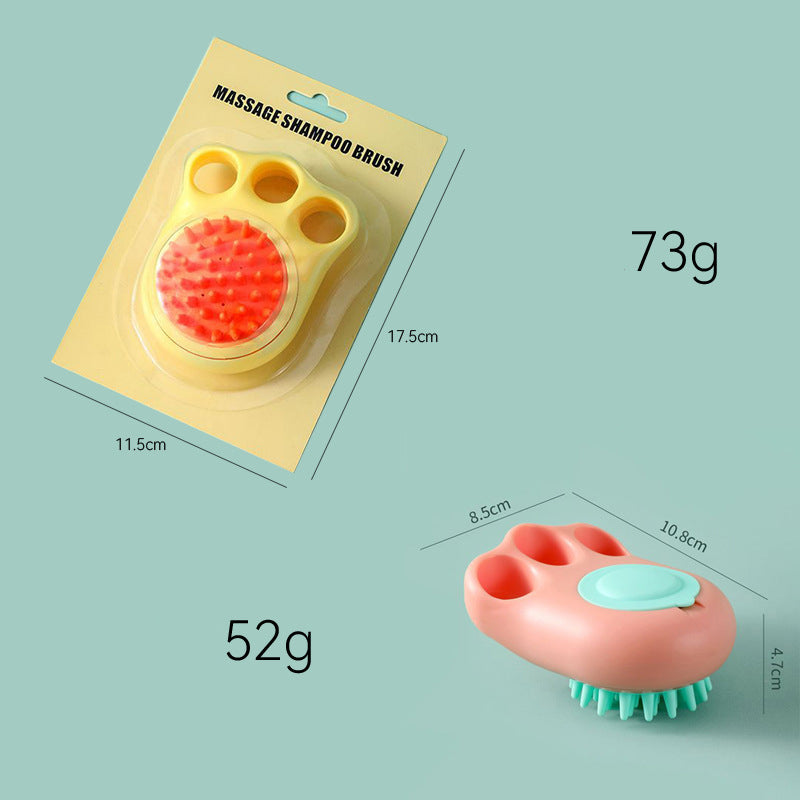 Pet Bath and Massage Brush Claw Comb for Cats and Dogs