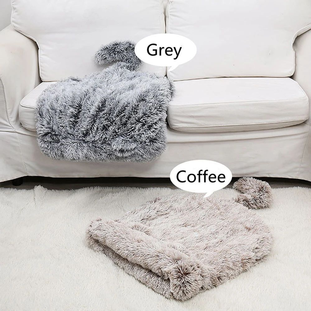 Plush Pet Hideout House Winter Warm Sleeping Bed Small Animal Nest