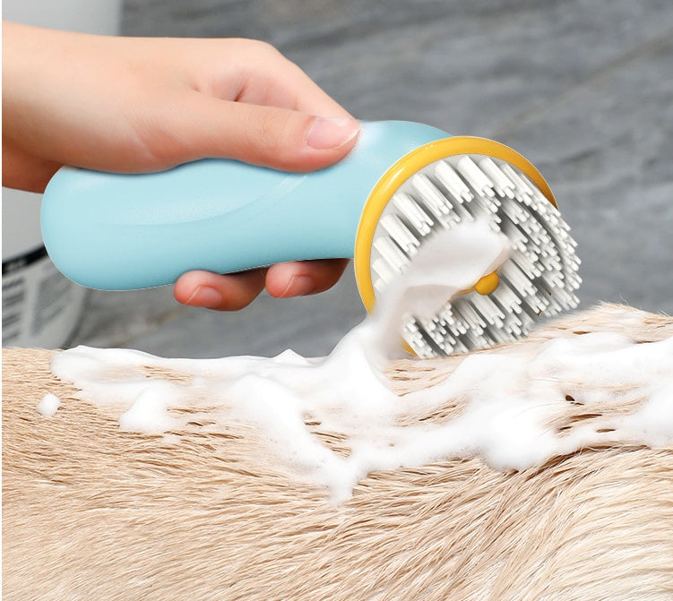 Handheld Pet Bath Brush Grooming and Cleaning Tool for Dogs