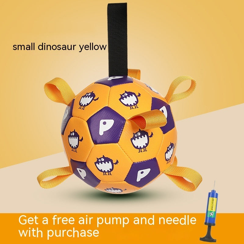 Interactive Pet Football Toy Outdoor Training Bite Resistant Chew Ball