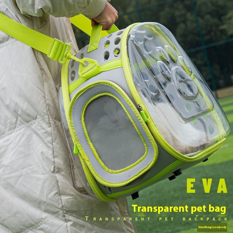 Transparent Pet Space Capsule Backpack Carrier for Cats