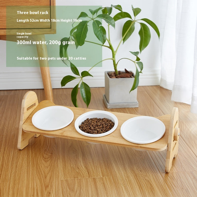 Oblique Mouth Pet Cervical Spine Protection Cat Dog Drinking Bowl
