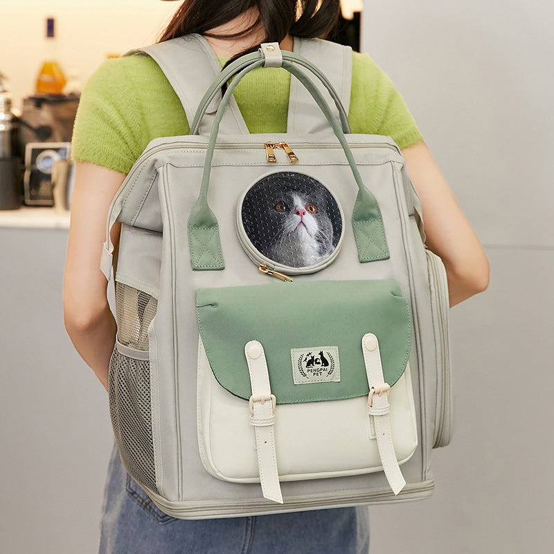 Large Capacity Breathable Portable Pet Backpack for Cats