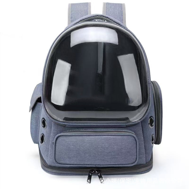 Portable Transparent Pet Backpack Space Capsule Bag for Cats and Dogs