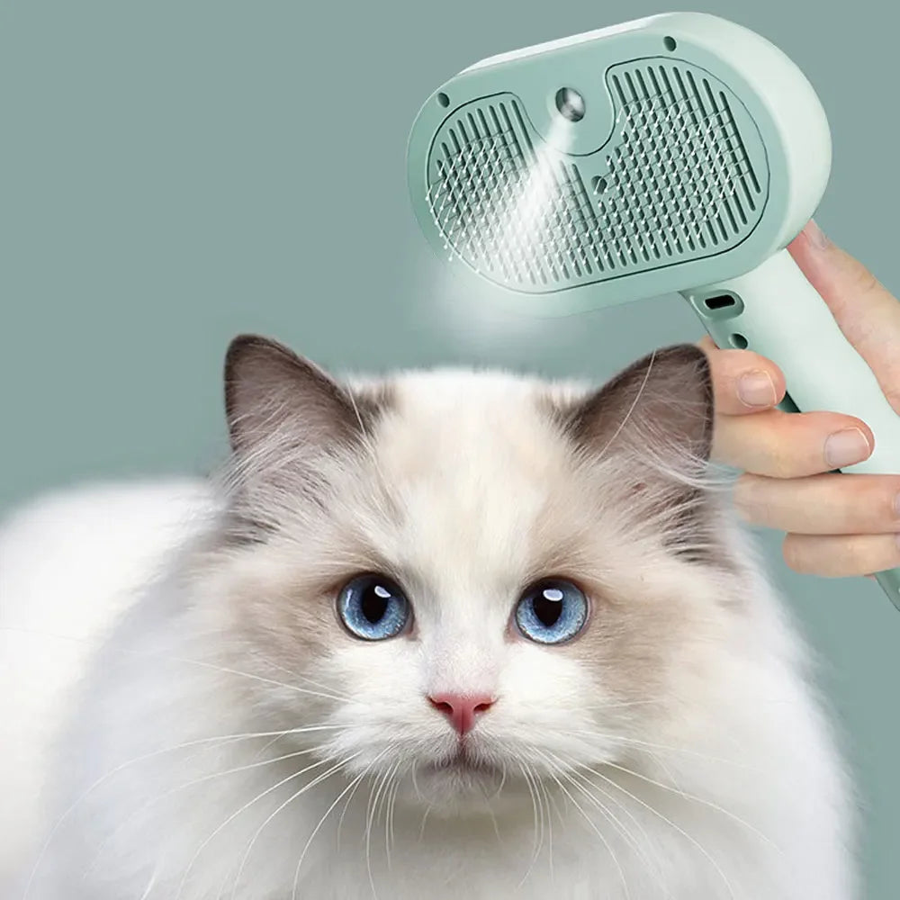 Pet Spray Hair Comb Dematting and Grooming Tool with Water Mist for Cats and Dogs